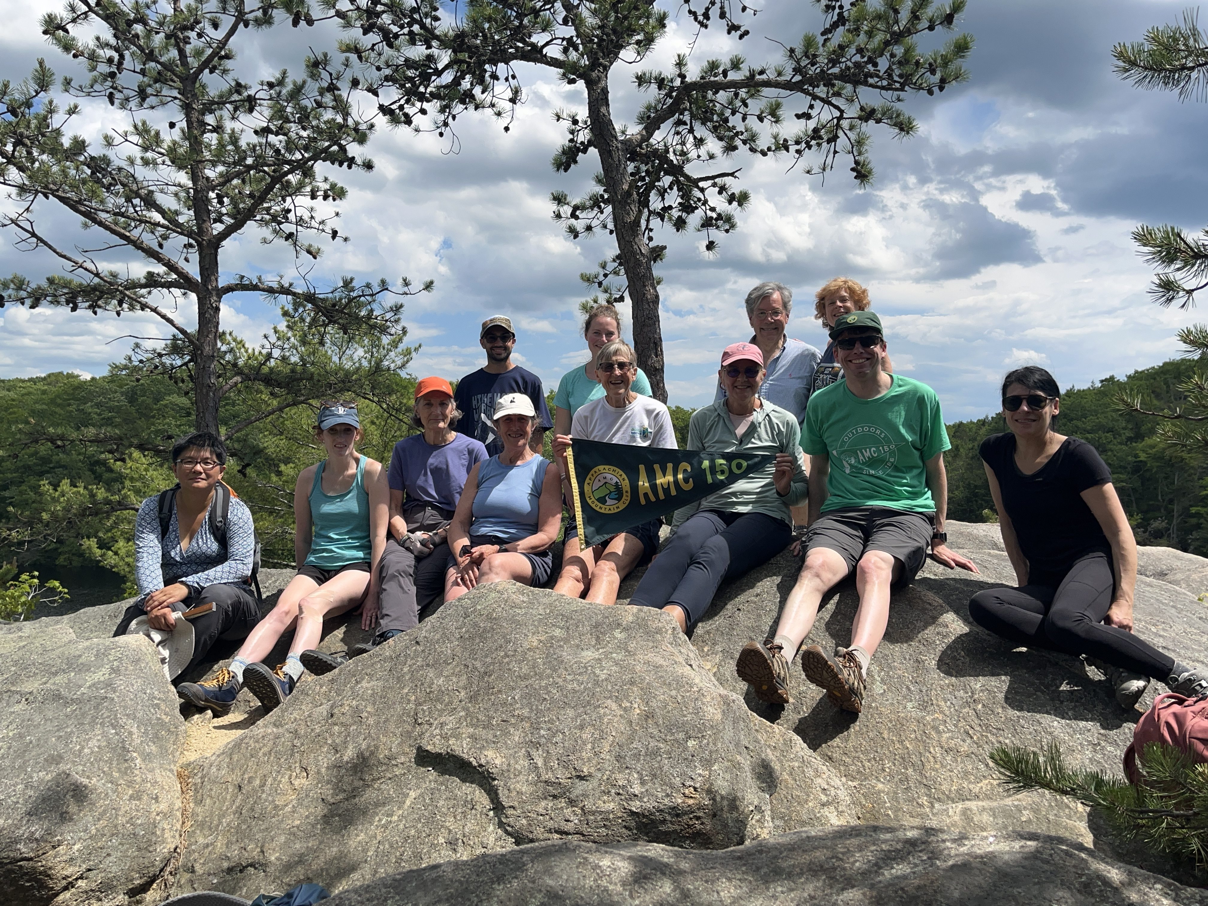 Group picture at Long Pond Overlook.